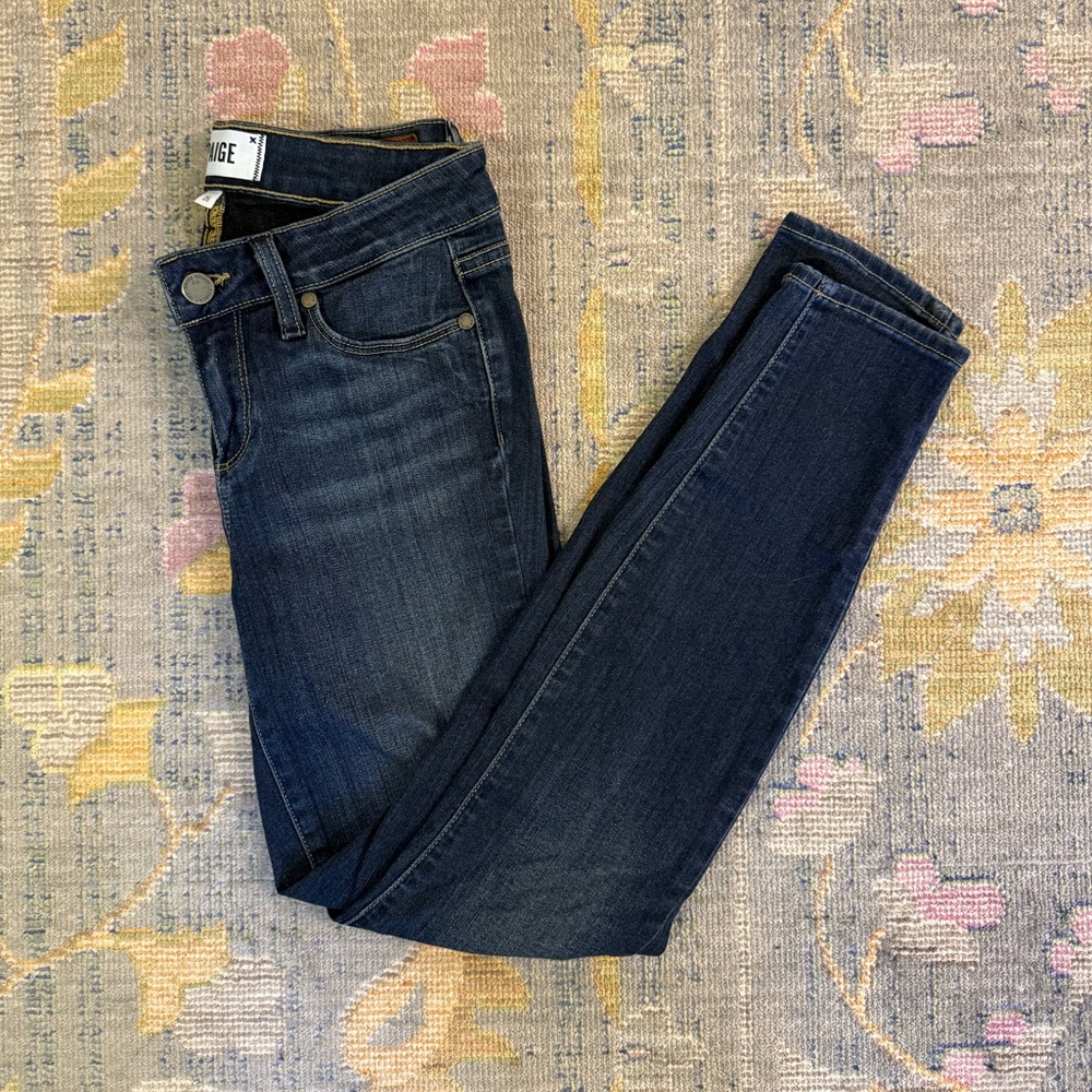 PAIGE Women’s Verdugo Ankle Dark Indigo Wash Women's Skinny Jeans‎